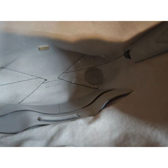 Michael Kors Junie Pebbled Leather Gray Crossbody Bag - Picture 6 of 9